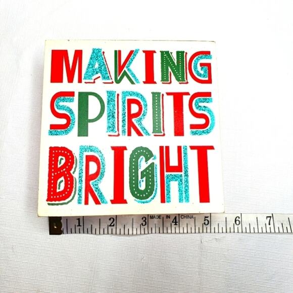 Holiday Pillow Reindeer Socks Wooded Plaque and Ornaments Bundle - Picture 4 of 7